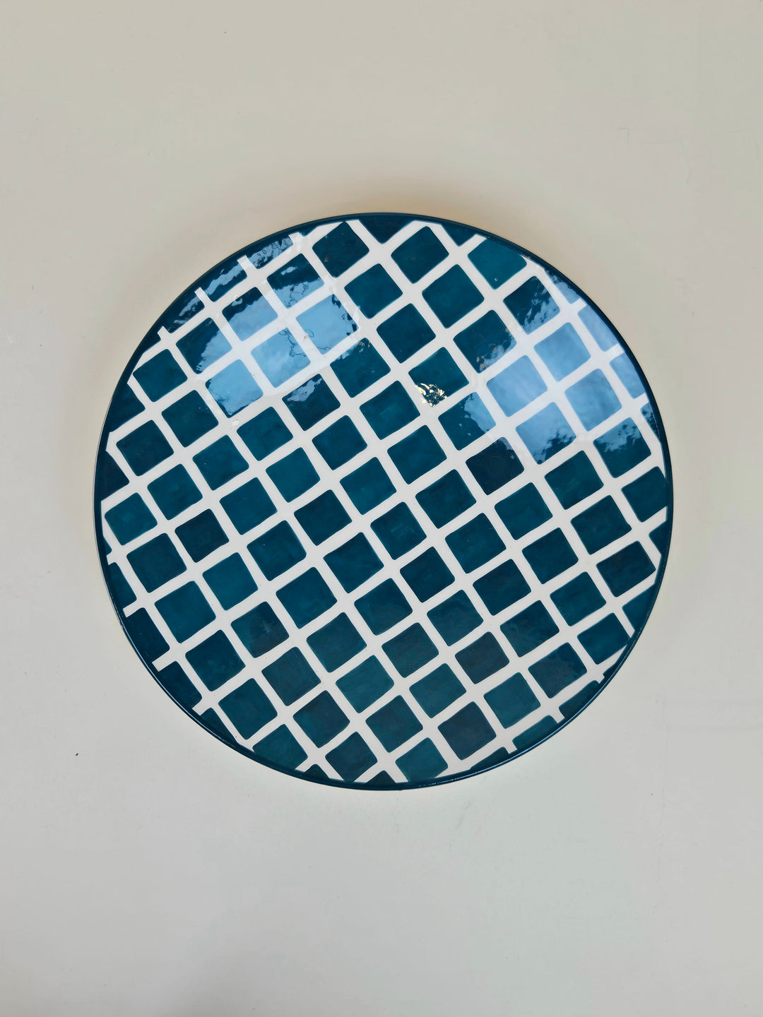 Grand plat - Carreaux