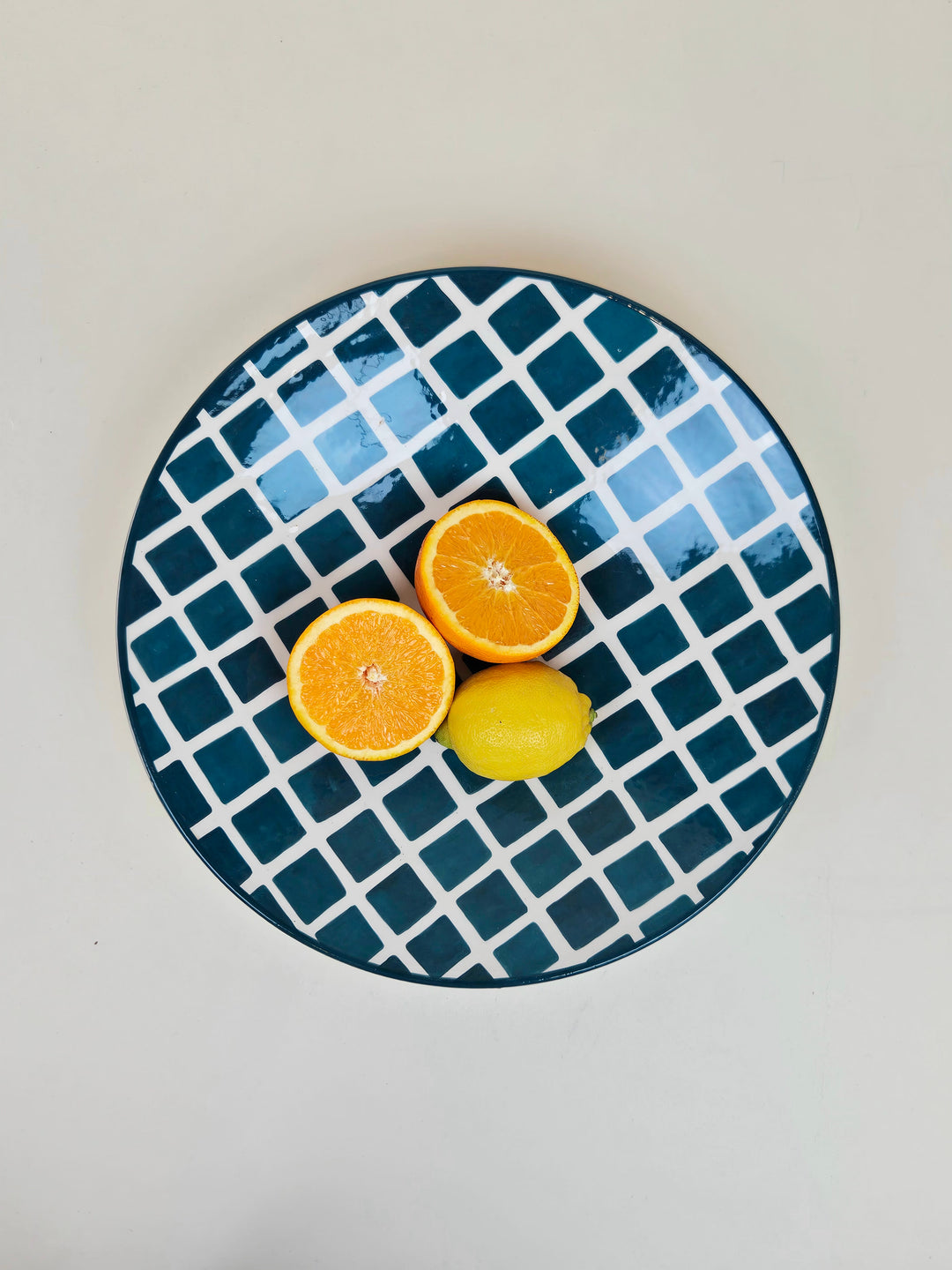 Grand plat - Carreaux