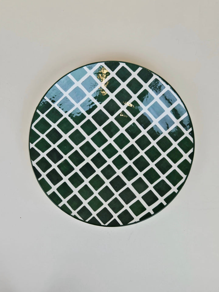 Grand plat - Carreaux