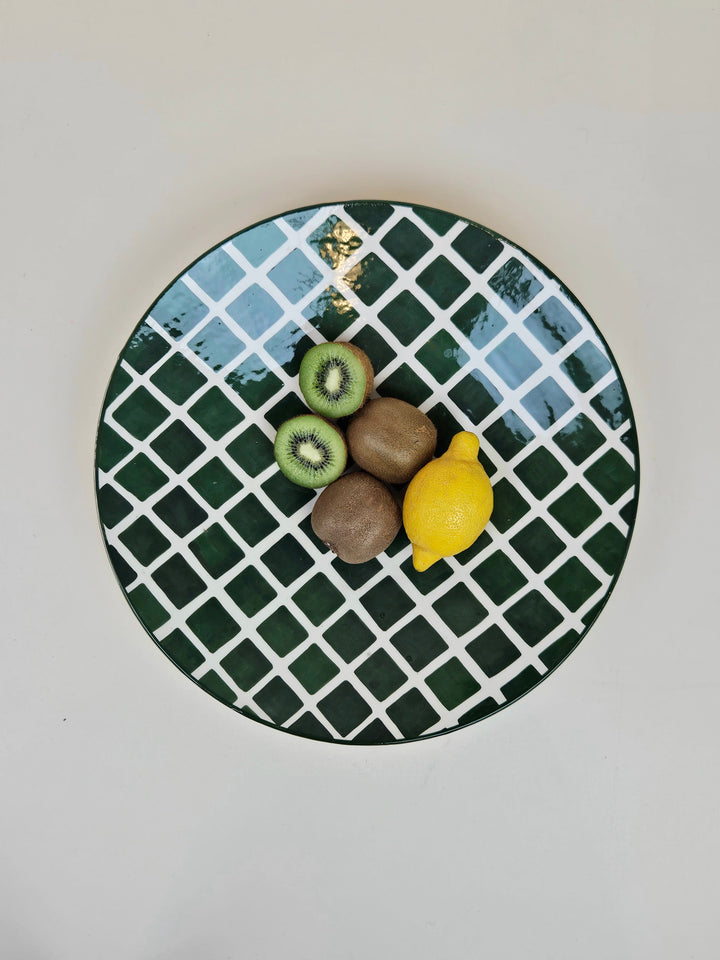 Grand plat - Carreaux